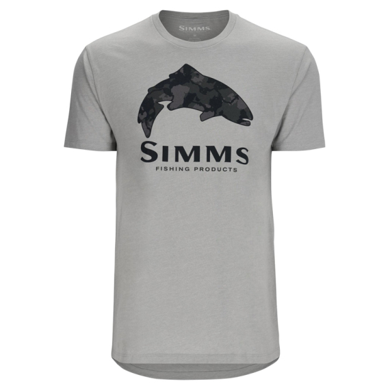 Simms Trout Regiment Camo Fill T-Shirt Cinder Heather i gruppen Beklædning og fodtøj / Beklædning / T-shirts hos Sportfiskeprylar.se (14101-1181-20r)