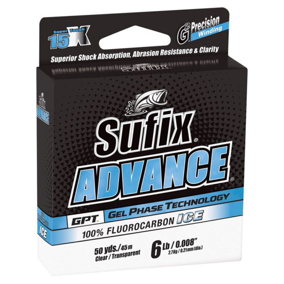 Sufix Advance Ice Fluorocarbon 50m i gruppen Snøre / Fluorecarbon line hos Sportfiskeprylar.se (141403NOr)