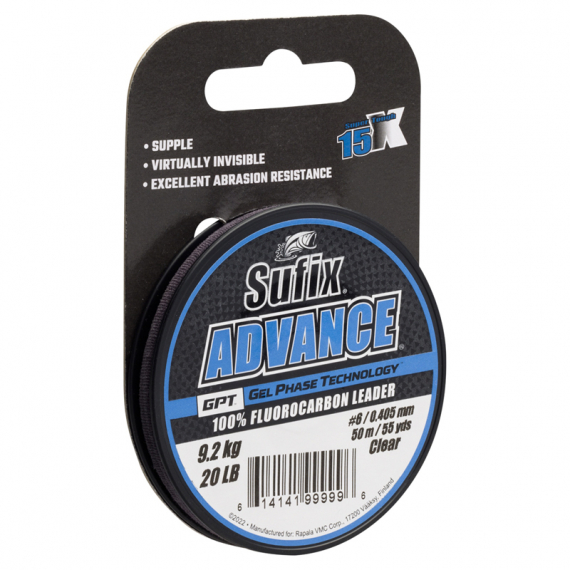 Sufix Advance Fluorocarbon Clear 50m i gruppen Snøre / Fluorecarbon line hos Sportfiskeprylar.se (142156NOr)