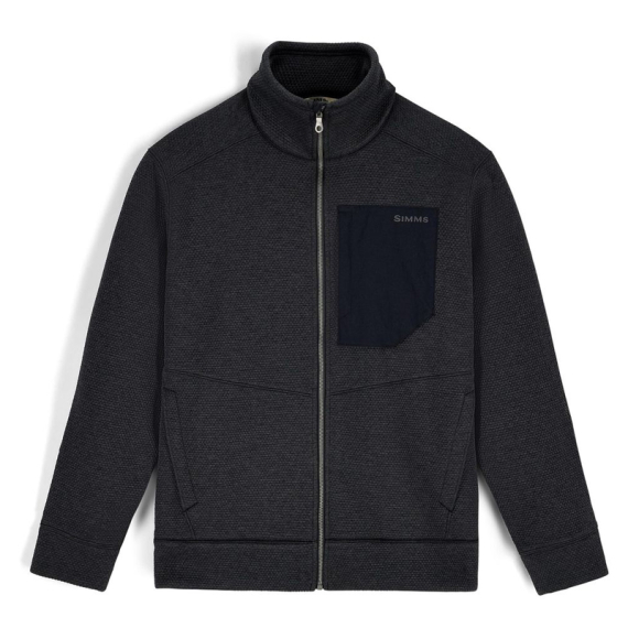 Simms Harbor Fleece Black Heather i gruppen Beklædning og fodtøj / Beklædning / Jakker / Fleecejakker hos Sportfiskeprylar.se (14216-010-20r)