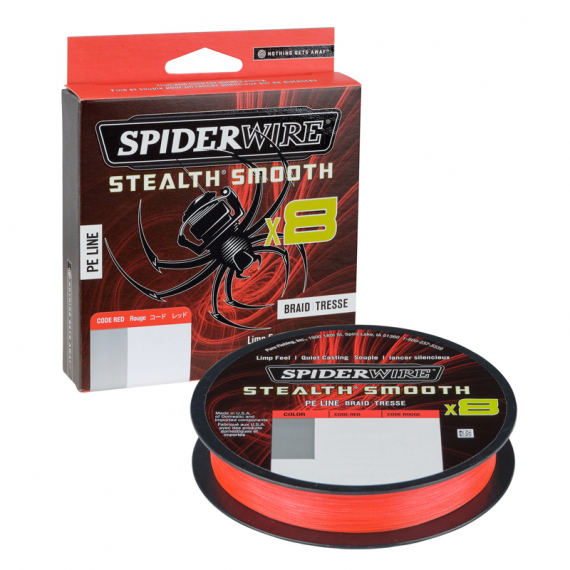 SpiderWire Stealth Smooth 8 0.13mm 150m Red i gruppen Snøre / Multifilament hos Sportfiskeprylar.se (1515684)