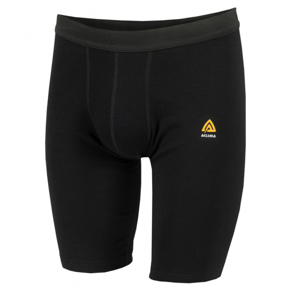 Aclima WarmWool Shorts (Long) Man, Jet Black - XL i gruppen Beklædning og fodtøj / Beklædning / Undertøj / Undertøj hos Sportfiskeprylar.se (142322001-07)