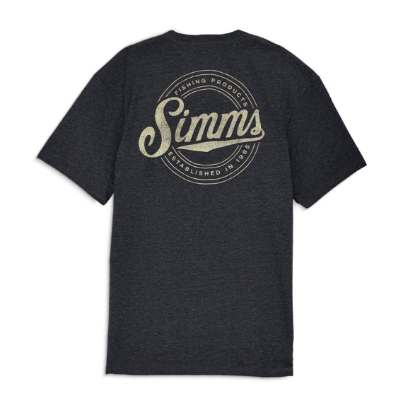Simms Circle Lockup T-Shirt Charcoal Heather i gruppen Nyheder / Simms Nyheder hos Sportfiskeprylar.se (14273-086-20r)