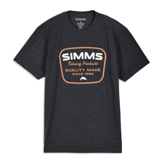 Simms Stamp Lock T-shirt Charcoal Heather i gruppen Nyheder / Simms Nyheder hos Sportfiskeprylar.se (14509-086-20r)