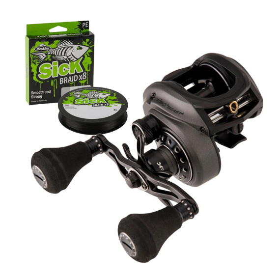 Abu Garcia Revo Beast 41 & Sick Braid i gruppen Hjul / Lavprofilhjul / Lavprofilhjul hos Sportfiskeprylar.se (1479947WITHBRAID)