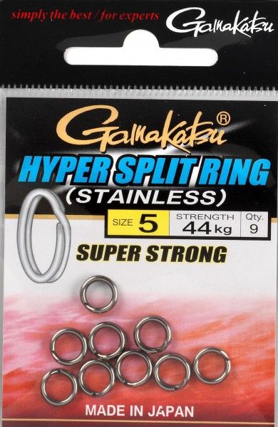 Gamakatsu Hyper Split Ring #02 10kg i gruppen Kroge og endegrej / Stingere og stingertilbehør / Stingertilbehør hos Sportfiskeprylar.se (149287002)
