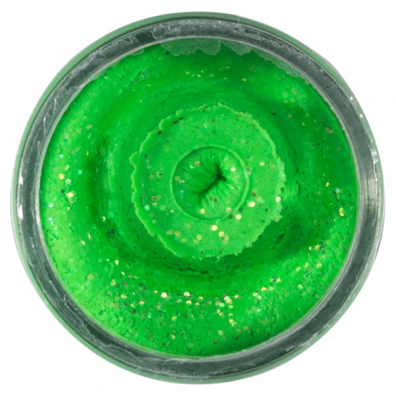 Berkley Powerbait Sinking Glitter Trout Bait - Spring Green/Lime i gruppen Madding / Boilies, krogagn og forfoder / Lugttilsætning og ørred-dej hos Sportfiskeprylar.se (1525280)
