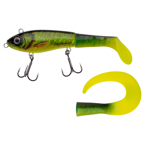 SvartZonker McHybrid 20cm, 100g - Real Hot Pike i gruppen Madding / Swimbaits / Hårde swimbaits hos Sportfiskeprylar.se (1531904)