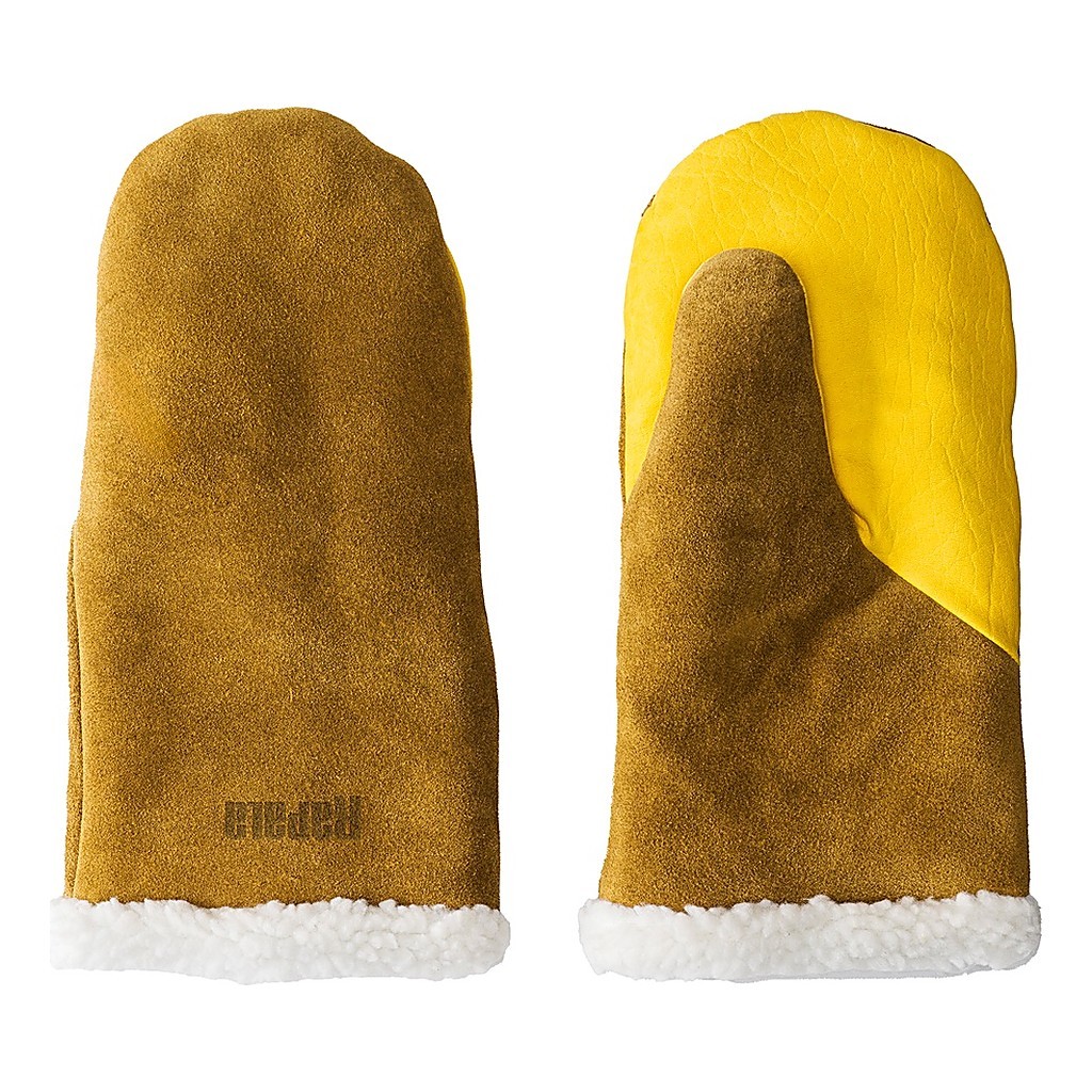 Rapala Winter Leather Mittens Brown/Yellow i gruppen Beklædning og fodtøj / Beklædning / Handsker hos Sportfiskeprylar.se (154653NOr)