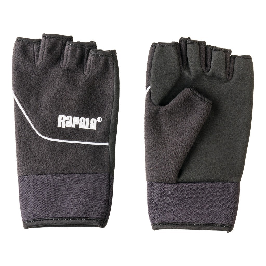 Rapala Soft Shell Cut Finger Gloves Black i gruppen Beklædning og fodtøj / Beklædning / Handsker hos Sportfiskeprylar.se (154657NOr)