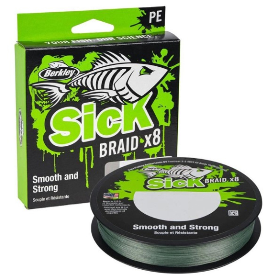 Berkley Sick Braid Moss Green 150m i gruppen Snøre / Multifilament hos Sportfiskeprylar.se (1558598r)