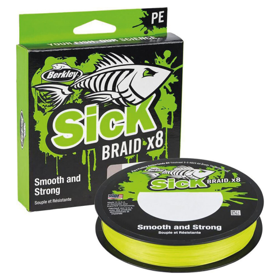 Berkley Sick Braid Hv Yellow 2000m i gruppen Snøre / Multifilament hos Sportfiskeprylar.se (1573265r)