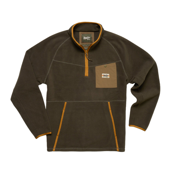 Howler Bro\'s Free Range Fleece Pullover Army i gruppen Beklædning og fodtøj / Beklædning / Sweatere / Fleecesweatere hos Sportfiskeprylar.se (157925F-ARM-Sr)