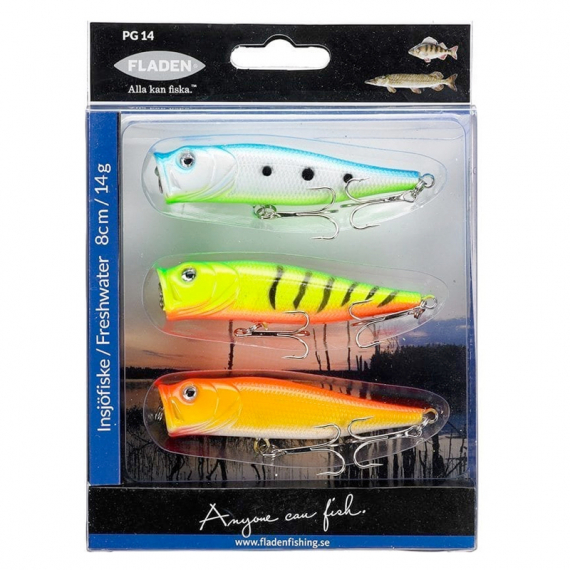 Fladen Popper 8,7cm Floating 3-pack i gruppen Madding / Maddingsæt / Maddingsæt aborre hos Sportfiskeprylar.se (16-7540)