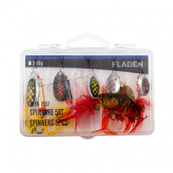 Fladen Spinners 2-10g 5pcs In Plastic Box i gruppen Madding / Inline spinnere hos Sportfiskeprylar.se (16-7557)