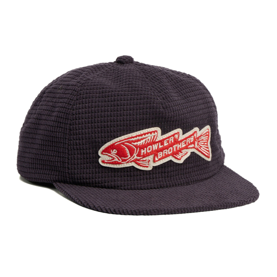 Howler Bro\'s Unstructured Snapback Hats Trout Bolt - Navy Corduroy i gruppen Beklædning og fodtøj / Kasketter og hovedbeklædning / Kasketter hos Sportfiskeprylar.se (160525F-NAV)