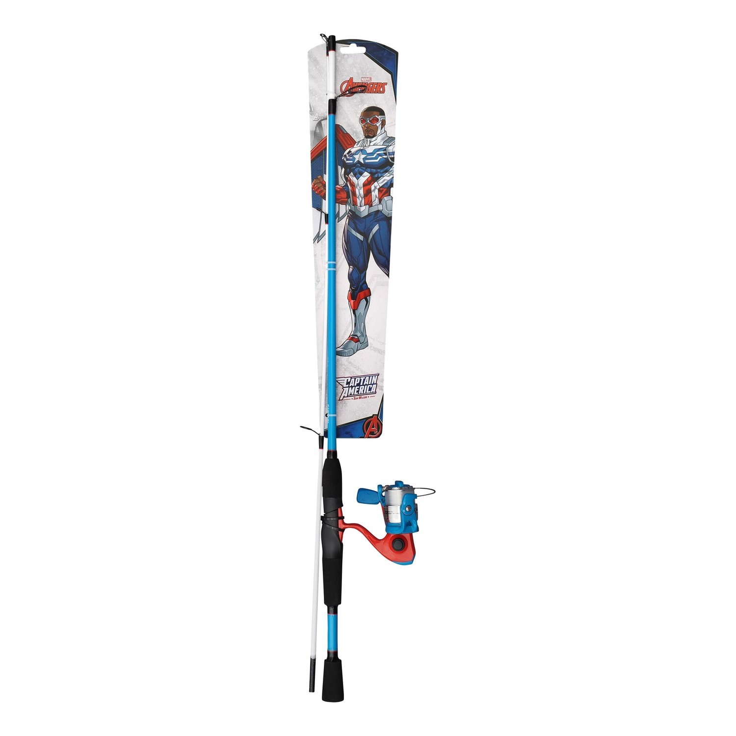 Shakespeare Marvel Captain America Spinning Combo - 5\'6\'\' 5-20g i gruppen Sæt / Spinnesæt / Allround Spinnesæt hos Sportfiskeprylar.se (1610326)