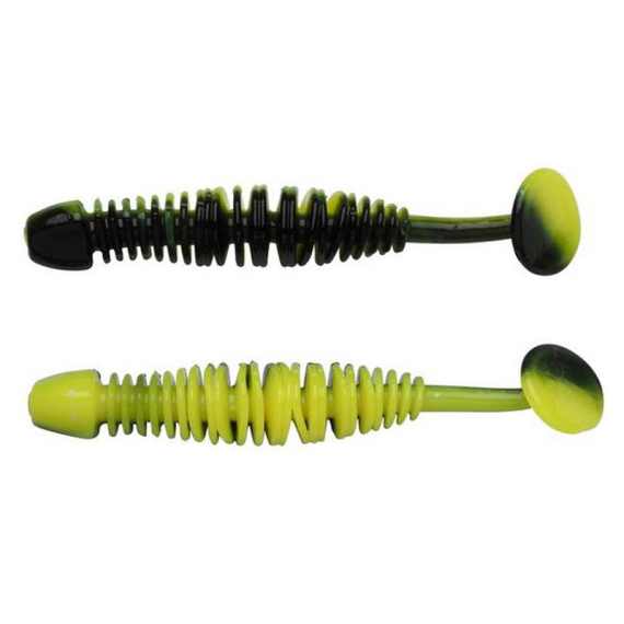 Berkley Powerbait Power Leech 60mm - Black/Sunshine Yellow i gruppen Madding / Softbaits / Aborre softbaits og sandard softbaits hos Sportfiskeprylar.se (1621154)