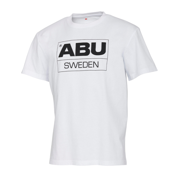 Abu Garcia Legacy Sweden Logo Tee White i gruppen Beklædning og fodtøj / Beklædning / T-shirts hos Sportfiskeprylar.se (1642599r)