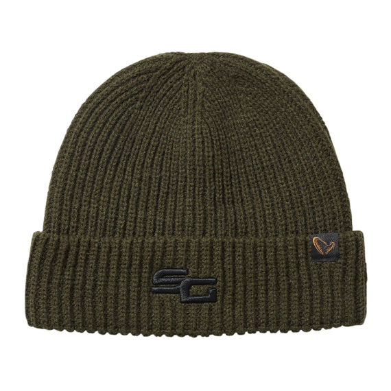 Savage Gear Wool Mix Beanie - Green i gruppen Beklædning og fodtøj / Kasketter og hovedbeklædning / Huer og hatte hos Sportfiskeprylar.se (1642625)