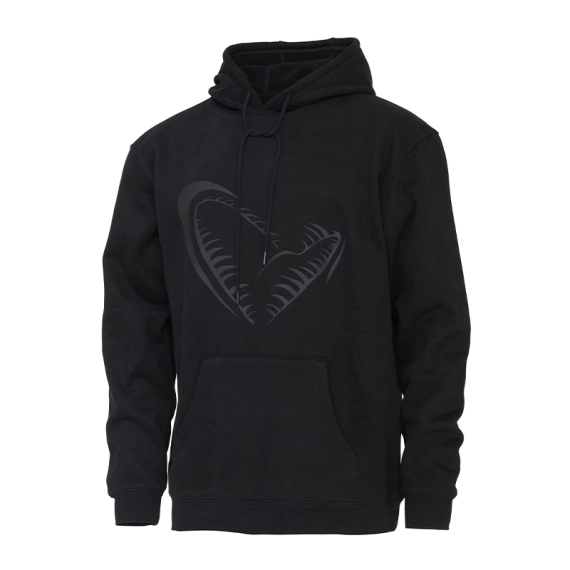 Savage Gear Jaw Hoodie Black i gruppen Beklædning og fodtøj / Beklædning / Sweatere / Hættetrøjer hos Sportfiskeprylar.se (1642645r)