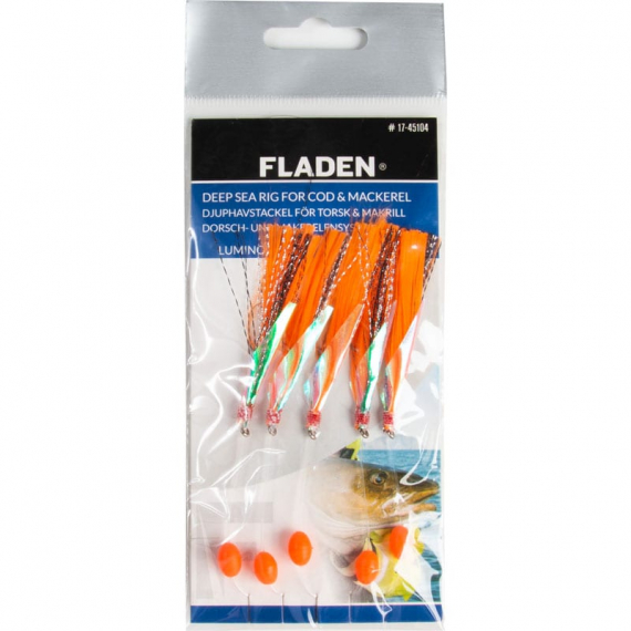 Fladen Luminous Silk Hooks Size 1/0 Orange i gruppen Madding / Havfiskeri madding / Flasher rigs og rigs til havfiskeri hos Sportfiskeprylar.se (17-45104)