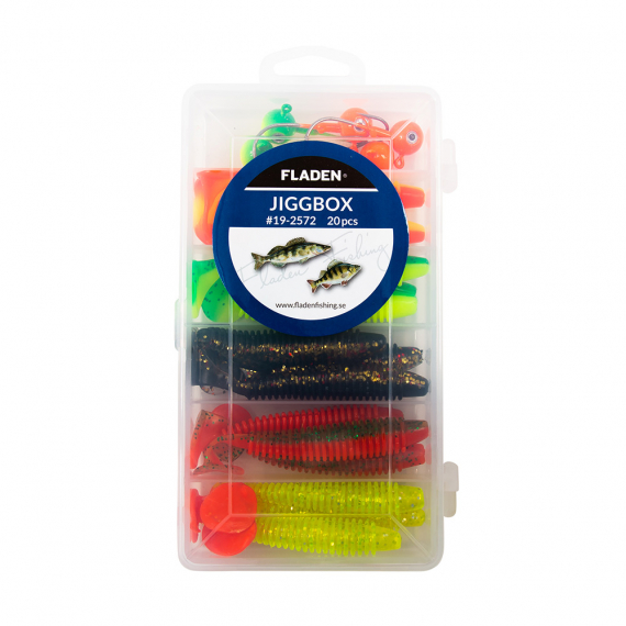 Fladen Ribbed shads in box 10cm, 20pcs i gruppen Madding / Maddingsæt hos Sportfiskeprylar.se (19-2572)