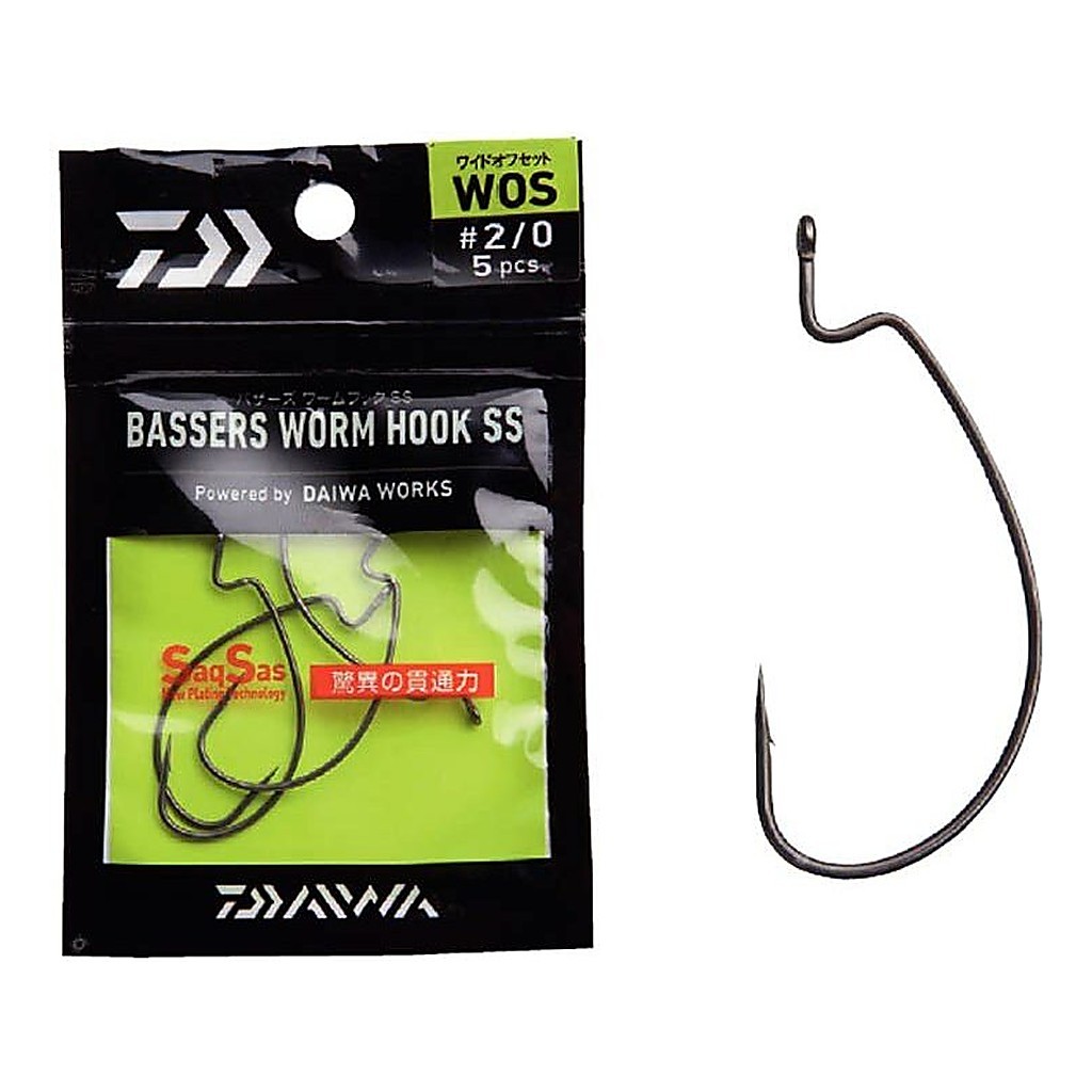 Daiwa Bassers Worm Hook Wos i gruppen Kroge og endegrej / Kroge / Offset kroge hos Sportfiskeprylar.se (196151r)