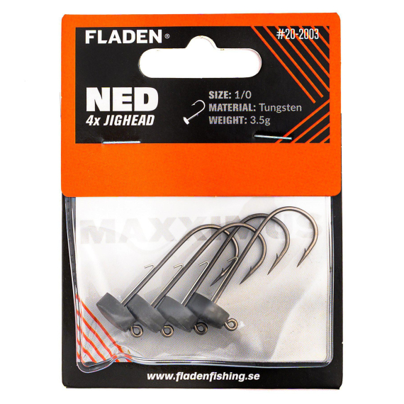 Fladen NED Maxximus Tungsten Jig Heads i gruppen Kroge og endegrej / Jighoved / Ned rig jighoveder hos Sportfiskeprylar.se (20-2002r)