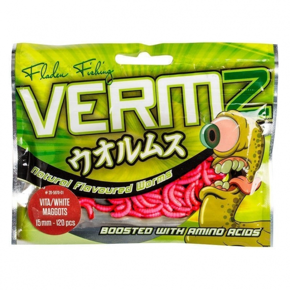Fladen Vermz Maggots, 1,5cm Natural Red i gruppen Madding / Boilies, krogagn og forfoder / Kunstige agn hos Sportfiskeprylar.se (20-5970-02)