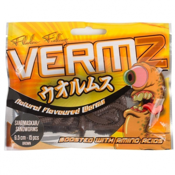 Fladen Vermz Borstmask 9,5cm (15-pack) i gruppen Madding / Softbaits / Aborre softbaits og sandard softbaits hos Sportfiskeprylar.se (20-5995-01r)