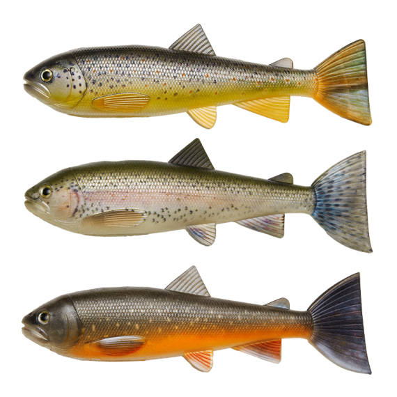 Pulz Bait Skinz Trout, 15cm 3pcs - Brown/Rainbow/Char i gruppen Madding / Pulz Bait hos Sportfiskeprylar.se (2000-36)