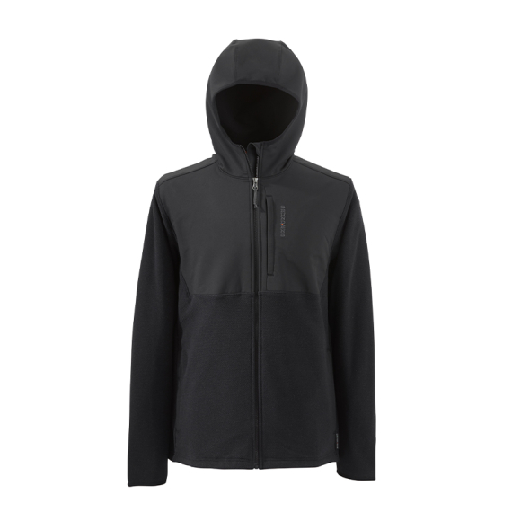 Grundéns Bering Fleece Pro FZ Hoodie Black i gruppen Beklædning og fodtøj / Beklædning / Sweatere / Hættetrøjer hos Sportfiskeprylar.se (20069-001-0014r)