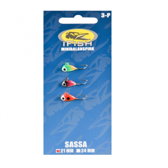IFISH Sassa MiniBalance Jig, 21mm, 3-pack i gruppen Madding / Isfiskekroge / Mini-balancepilke hos Sportfiskeprylar.se (20171671)