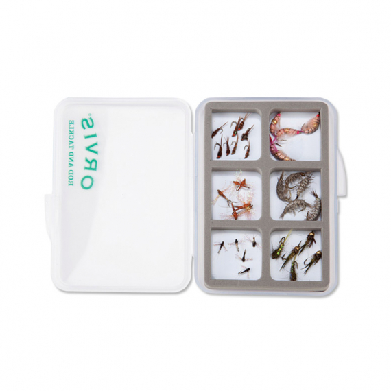 Orvis Super Slim Shirt Pocket Fly Box, 6 Mag Comp i gruppen Opbevaring / Tackle-bokse / Flueæsker hos Sportfiskeprylar.se (20201203)