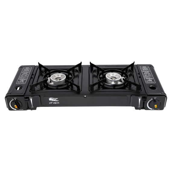 IFISH Gas Stove Cook\'n Go Twin i gruppen Outdoor / Stormkøkken og køkkenredskaber / Stormkøkkener og brændere / Gasbrændere hos Sportfiskeprylar.se (20246330)