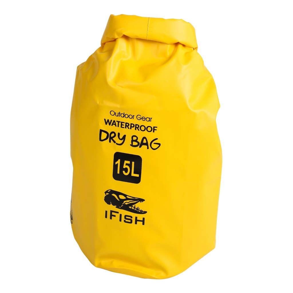 IFISH Dry Bag 15L Yellow i gruppen Opbevaring / Vandtætte tasker hos Sportfiskeprylar.se (20266276)