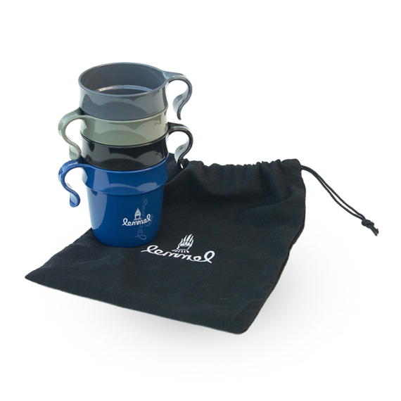 Stackable mug Kompispåsen, kit of 4 in bag i gruppen Outdoor / Stormkøkken og køkkenredskaber / Kopper og krus hos Sportfiskeprylar.se (2030201-5332)