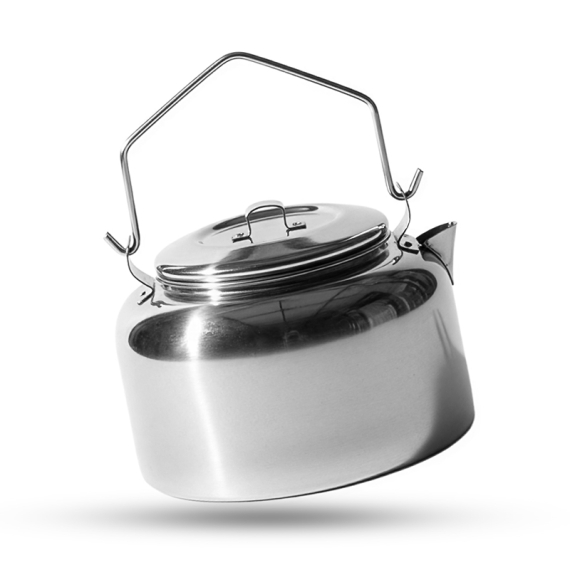 Coffee kettle Skaulo Stainless 1 liter, w bag i gruppen Outdoor / Stormkøkken og køkkenredskaber / Kaffebryggere og kaffekander hos Sportfiskeprylar.se (2040101-6660)