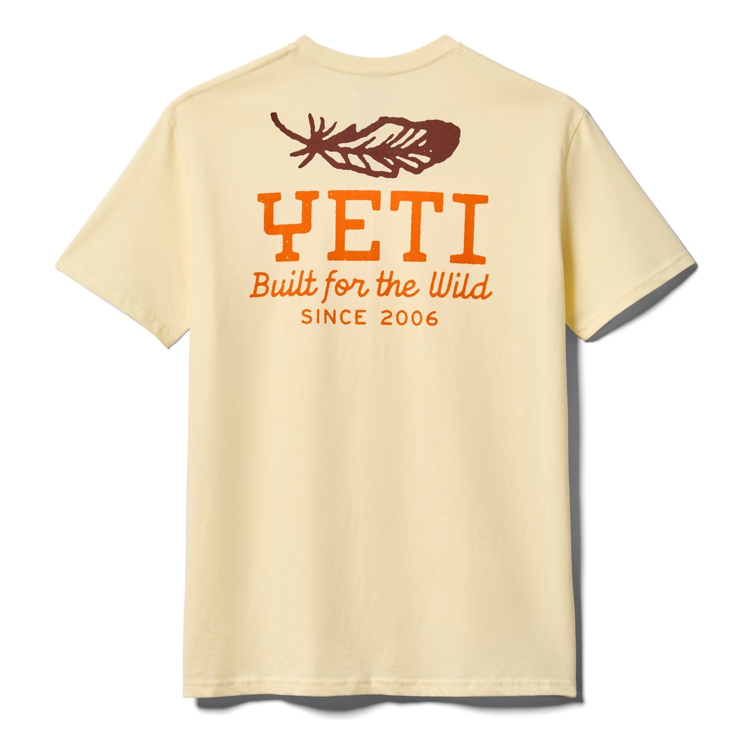 Yeti Feather SST T-Shirt, Butter i gruppen Beklædning og fodtøj / Beklædning / T-shirts hos Sportfiskeprylar.se (21023008788r)