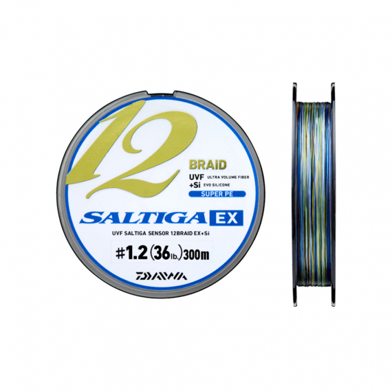 Daiwa Saltiga 12 Braid 2019 Multi Color 300m i gruppen Snøre / Multifilament hos Sportfiskeprylar.se (210580r)