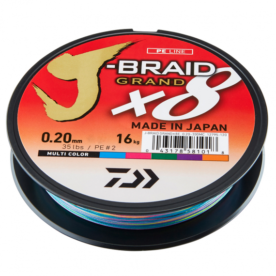 Daiwa J-braid Grand X8 Multi Color 500m i gruppen Snøre / Multifilament hos Sportfiskeprylar.se (210684r)
