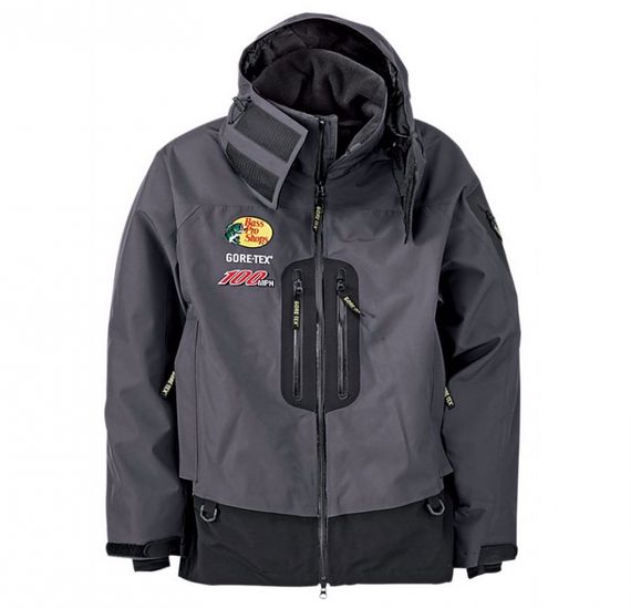 Bass Pro 100MPH GORE-TEX Rain Parka Granite i gruppen Beklædning og fodtøj / Beklædning / Jakker hos Sportfiskeprylar.se (2162381r)