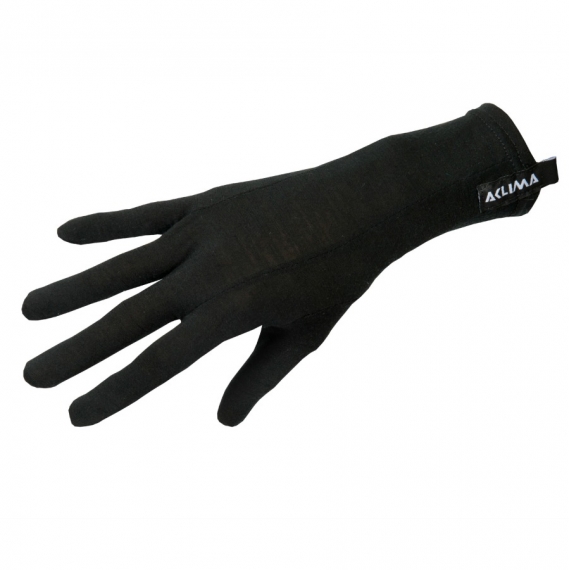 Lightwool Liner Gloves Unisex Jet Black i gruppen Beklædning og fodtøj / Beklædning / Handsker hos Sportfiskeprylar.se (217523001-05r)