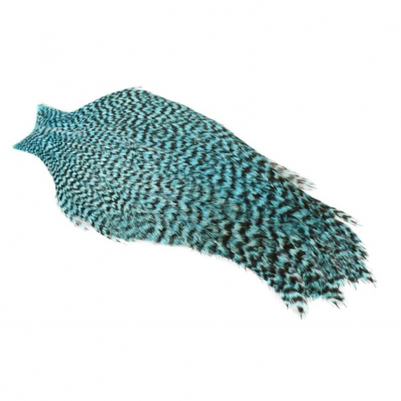 Whiting Freshwater Streamer Cape - Grizzly dyed Silver Dr Blue i gruppen Kroge og endegrej / Fluebinding / Fluebindingsmateriale / Fjer og nakker / Hackle hos Sportfiskeprylar.se (21801157)