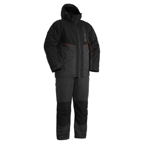 Fladen Thermal Suit Authentic Grey/Black - M i gruppen Beklædning og fodtøj / Beklædning / Fiskedragter hos Sportfiskeprylar.se (22-8285-M)