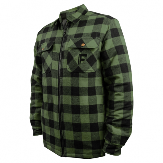 Fladen Forest Insulated Shirt Green/Black i gruppen Beklædning og fodtøj / Beklædning / Skjorter hos Sportfiskeprylar.se (22-84842-Sr)
