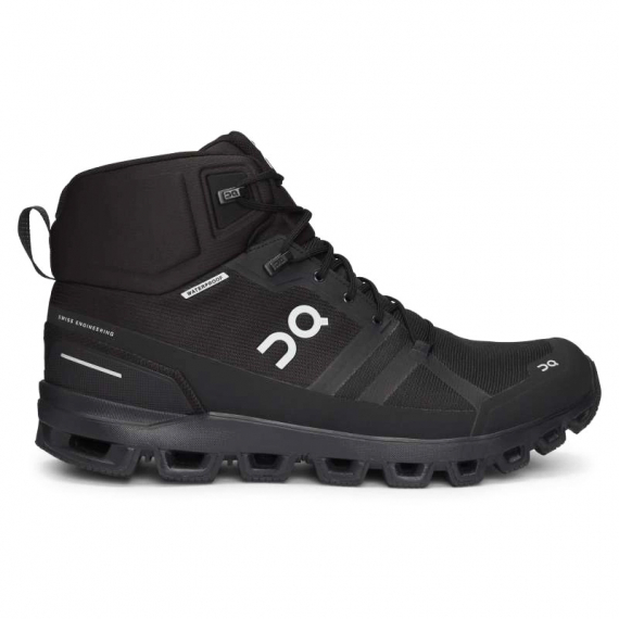 On Cloudrock Waterproof All Black i gruppen Beklædning og fodtøj / Fodtøj / Støvler / Vandrestøvler hos Sportfiskeprylar.se (23-99854BLA8r)