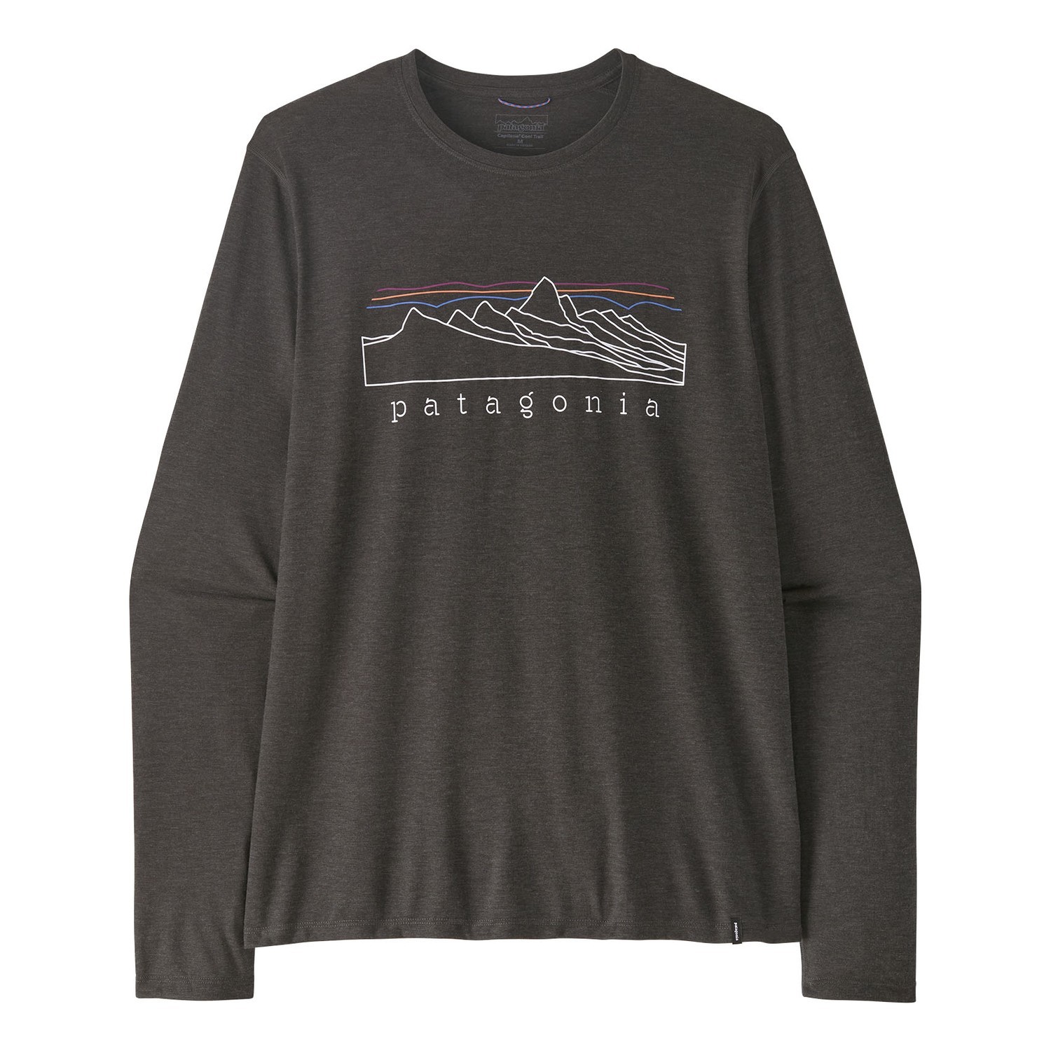 Patagonia M\'s L/S Cap Cool Trail Shirt - Stratapeaks INBK i gruppen Beklædning og fodtøj / Beklædning / Sweatere / Langærmede T-shirts hos Sportfiskeprylar.se (23711-INBK-XXLr)