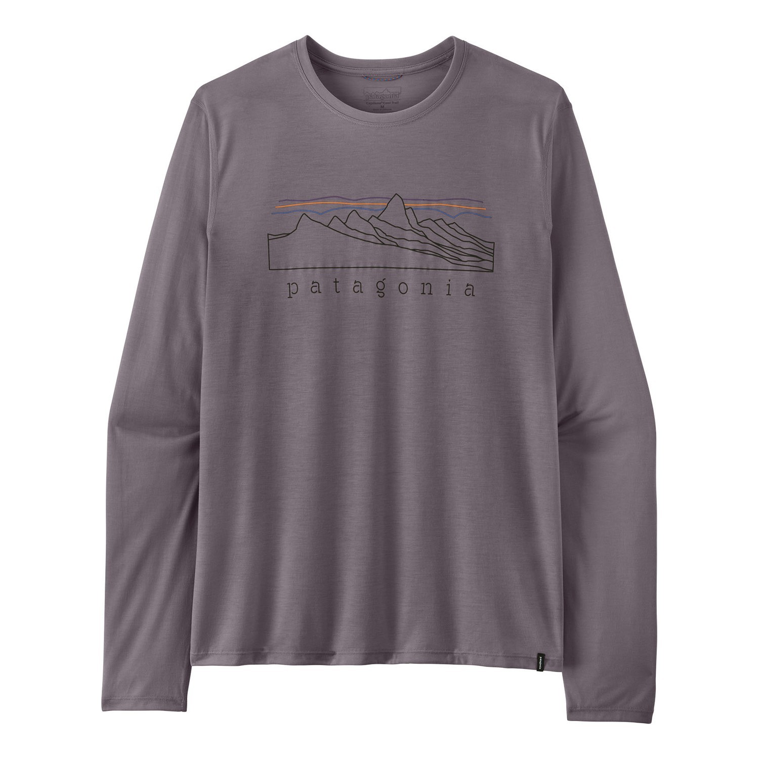 Patagonia M\'s L/S Cap Cool Trail Shirt - Stratapeaks MYGR i gruppen Beklædning og fodtøj / Beklædning / Sweatere / Langærmede T-shirts hos Sportfiskeprylar.se (23711-MYGR-XXLr)